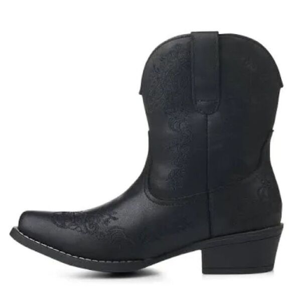 ROPER Riley Scroll Embroidered Womens Snip Toe Western Boots Size 9.5 EU 40.5 - Picture 3 of 13